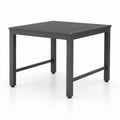 Table de jardin rectangulaire gris anthracite en aluminium 120 x 70 x 75 cm